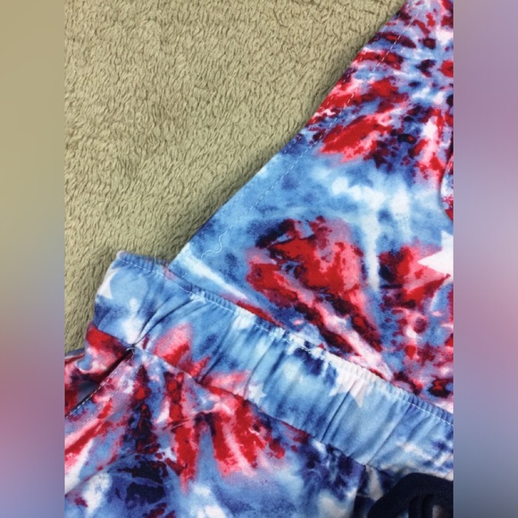 Juniors red white and blue no boundaries shortalls size small - Picture 2 of 9